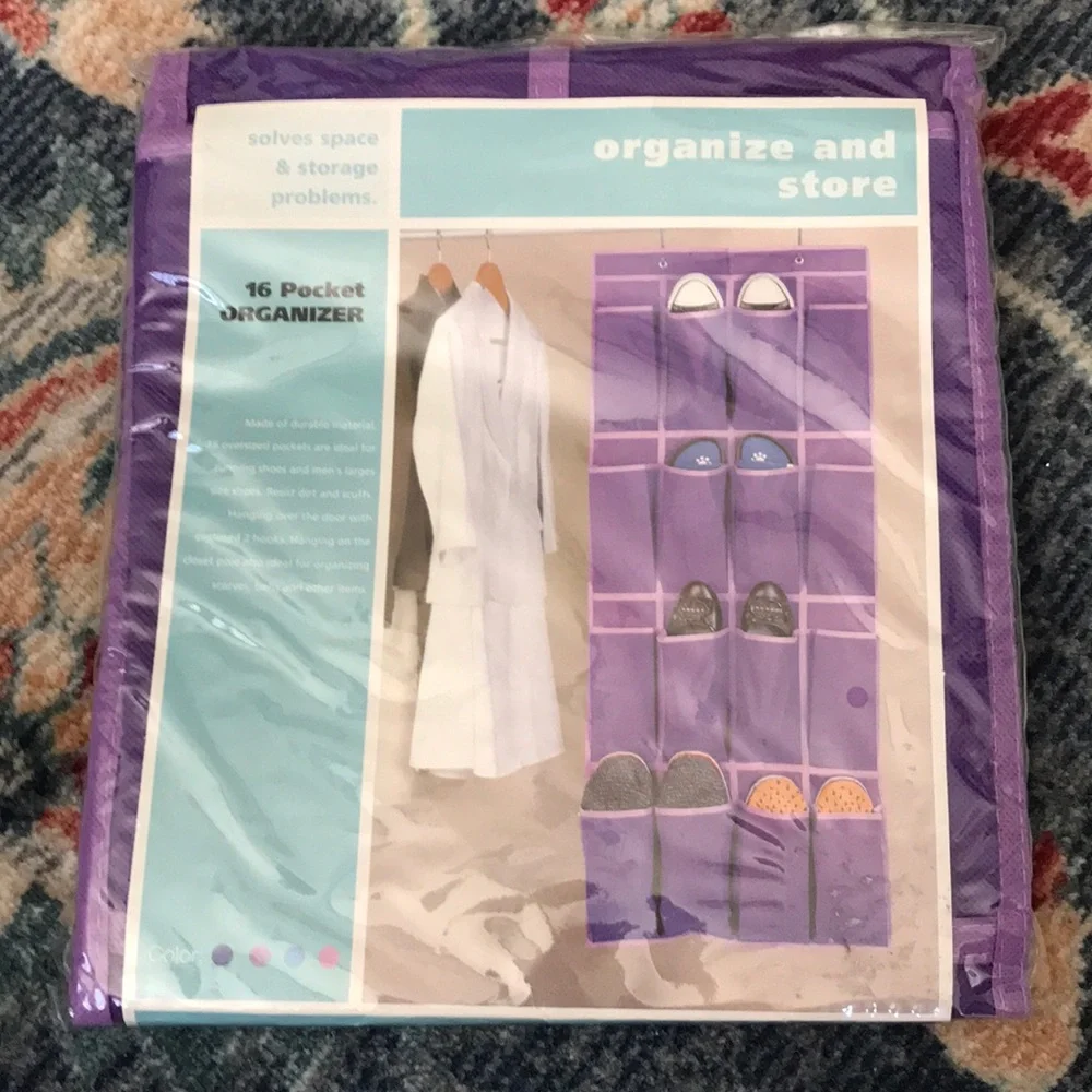 Purple Over the Door Organizer